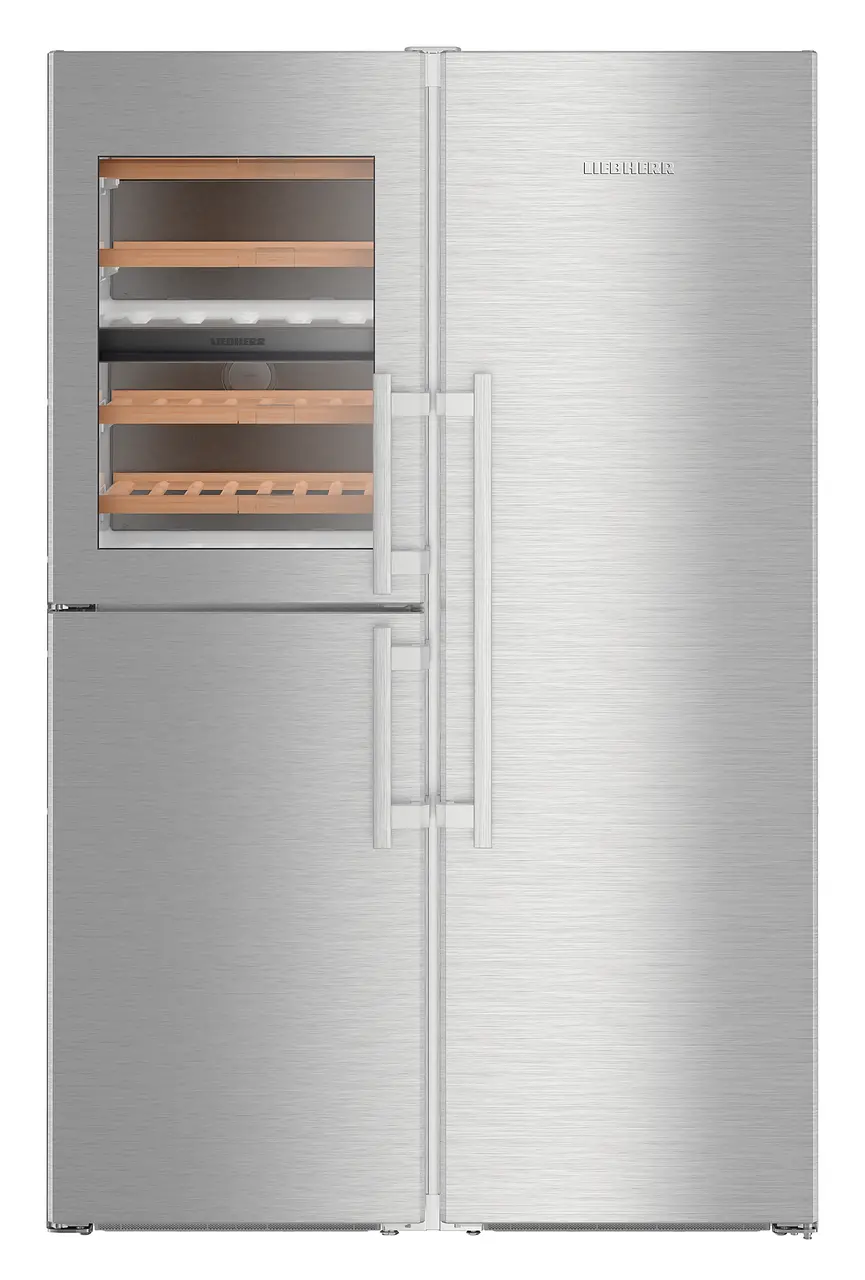 【超美品】冷蔵庫 SBSes 8484 PremiumPlus BioFresh NoFrost サイドバイサイド